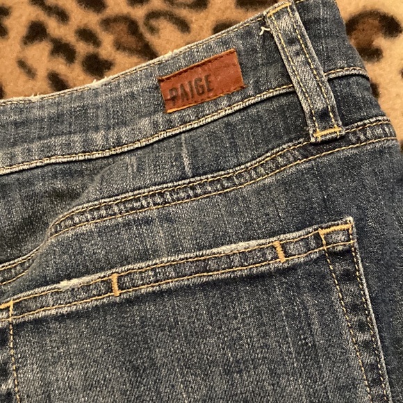 GUC PAIGE Shorts Women’s Size 27 Paige Roll up Distressed Denim Shorts - Picture 10 of 15